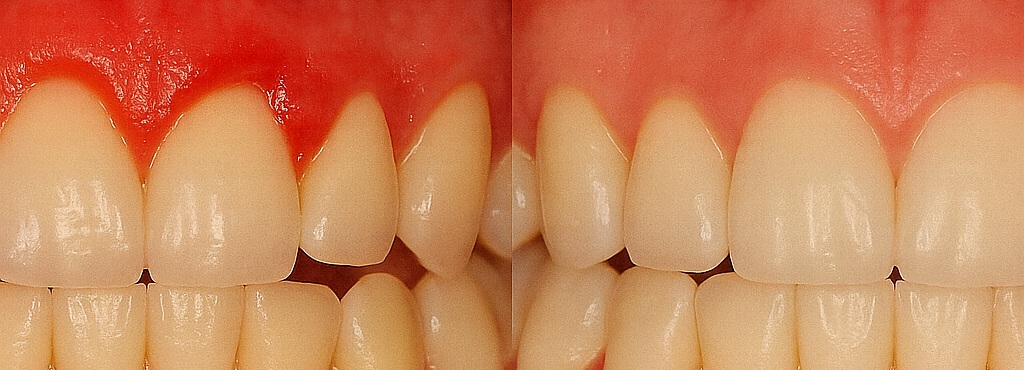 歯ぐき再生 Before After